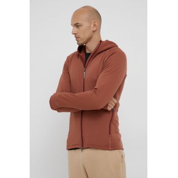 Houdini hanorac Power culoarea bordo, cu glugă, neted Houdini hanorac Power culoarea bordo, cu glugă, neted