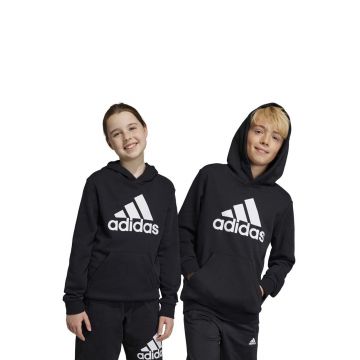 adidas bluza copii U BL culoarea negru, cu glugă, modelator adidas bluza copii U BL culoarea negru, cu glugă, modelator