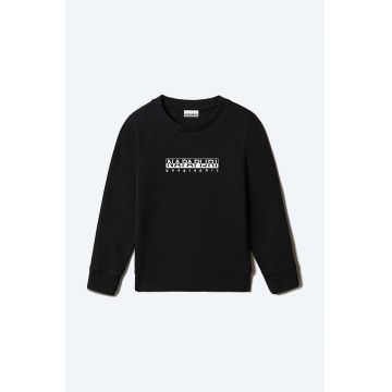 Napapijri bluza copii Bluza Napapijri K B-Box C NA4FUJ 041 culoarea negru, modelator Napapijri bluza copii Bluza Napapijri K B-Box C NA4FUJ 041 culoarea negru, modelator