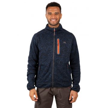 Bluza sport cu aspect tricotat si fermoar Bingham - Albastru inchis - Bleumarin inchis - Bluza sport cu aspect tricotat si fermoar Bingham - Albastru inchis - Bleumarin inchis -