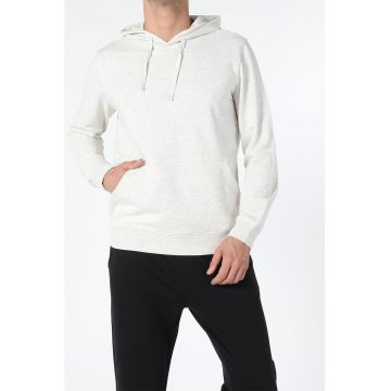 Hanorac regular fit de bumbac cu buzunar kangaroo Hanorac regular fit de bumbac cu buzunar kangaroo