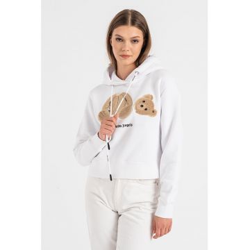 Hanorac cu model grafic - Alb