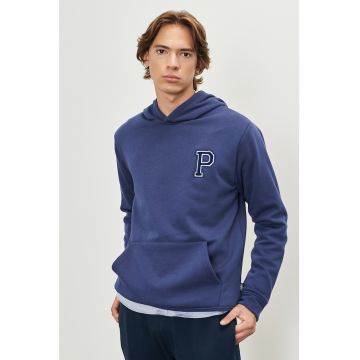 Hanorac din amestec de bumbac cu buzunar kangaroo Hanorac din amestec de bumbac cu buzunar kangaroo