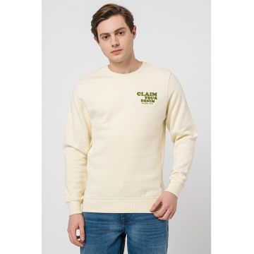Bluza sport regular fit cu aplicatie text Bluza sport regular fit cu aplicatie text