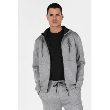 Hanorac cu fermoar si buzunare laterale Hanorac cu fermoar si buzunare laterale