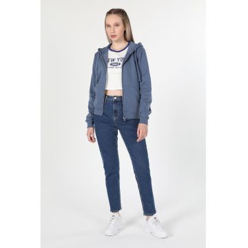 Hanorac cu fermoar si snur Hanorac cu fermoar si snur