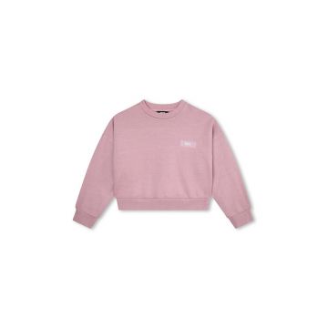 Dkny hanorac de bumbac pentru copii culoarea violet, modelator