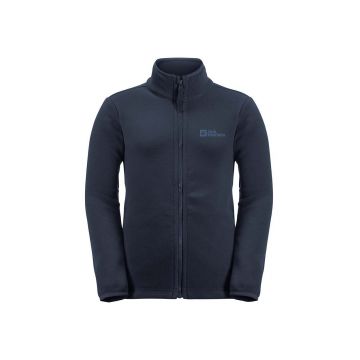 Jack Wolfskin bluza copii TAUNUS JACKET culoarea negru, neted Jack Wolfskin bluza copii TAUNUS JACKET culoarea negru, neted