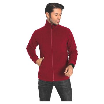 Hanorac cu fermoar bordo polar pentru barbat