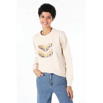 Bluza sport cu imprimeu text Bluza sport cu imprimeu text