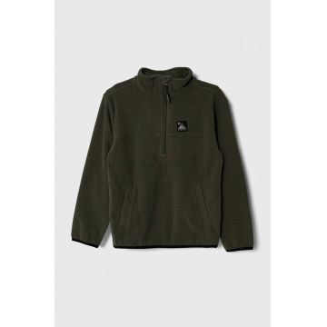 Protest bluza copii PRTDIOS JR culoarea verde, modelator