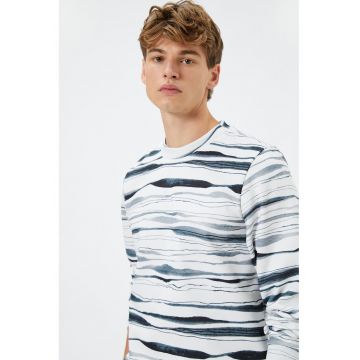 Bluza de trening cu imprimeu abstract