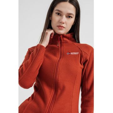 Bluza sport din fleece cu logo brodat Tug - Portocaliu stins