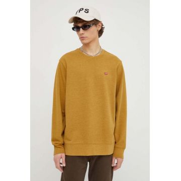 Levi's bluza barbati, culoarea galben, neted, 35909