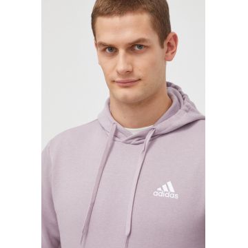 adidas bluză bărbați, culoarea roz, cu glugă, uni IN0328 adidas bluză bărbați, culoarea roz, cu glugă, uni IN0328