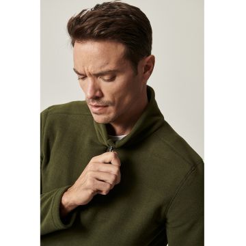 Bluza din fleece cu fenta cu fermoar