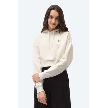 Dickies bluză femei, culoarea bej, cu glugă, uni DK0A4XJTECR-cream Dickies bluză femei, culoarea bej, cu glugă, uni DK0A4XJTECR-cream