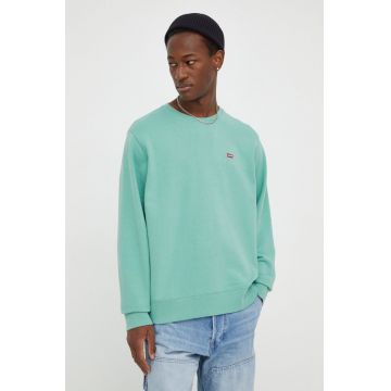 Levi's bluza barbati, culoarea verde, neted, 35909