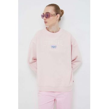 Levi's bluza femei, culoarea roz, cu imprimeu Levi's bluza femei, culoarea roz, cu imprimeu