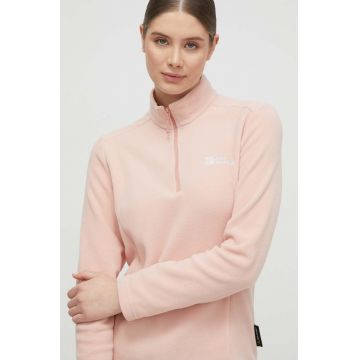 Jack Wolfskin hanorac Taunus culoarea roz, uni 1709532 Jack Wolfskin hanorac Taunus culoarea roz, uni 1709532