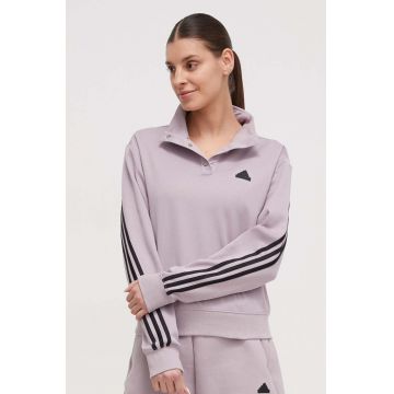 adidas bluză femei, culoarea violet, cu imprimeu IT4827 adidas bluză femei, culoarea violet, cu imprimeu IT4827