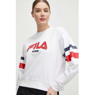 Fila bluza femei, culoarea alb, cu imprimeu