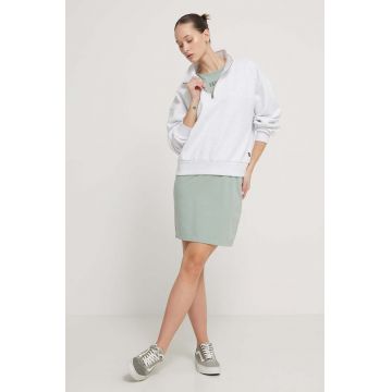 Vans bluza femei, culoarea gri, melanj Vans bluza femei, culoarea gri, melanj