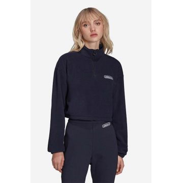 adidas Originals bluză femei, culoarea bleumarin, cu imprimeu HL0052-navy adidas Originals bluză femei, culoarea bleumarin, cu imprimeu HL0052-navy