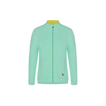 Bluza de trening din amestec de bumbac cu fermoar
