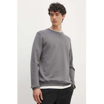 BOSS Orange hanorac de bumbac barbati, culoarea gri, melanj, 50509323