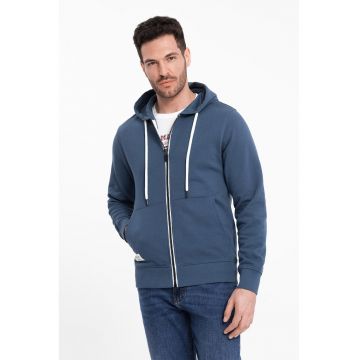 Hanorac cu fermoar si buzunare laterale Hanorac cu fermoar si buzunare laterale