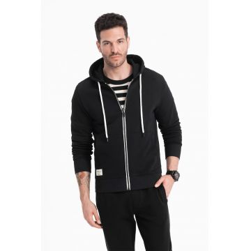 Hanorac cu fermoar si buzunare laterale Hanorac cu fermoar si buzunare laterale