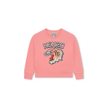 Kenzo Kids bluza copii culoarea roz, cu imprimeu, K60692