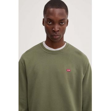 Levi's bluza barbati, culoarea verde, neted, 35909