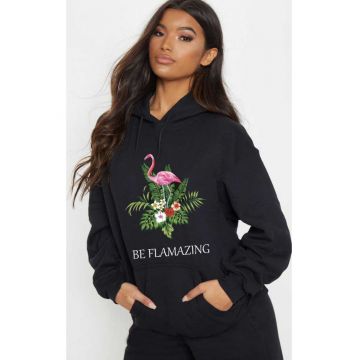Hanorac dama negru - Be Flamazing
