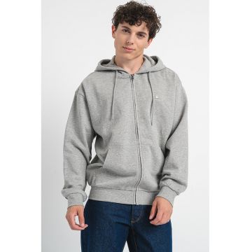 Hanorac din amestec de bumbac cu fermoar Hanorac din amestec de bumbac cu fermoar