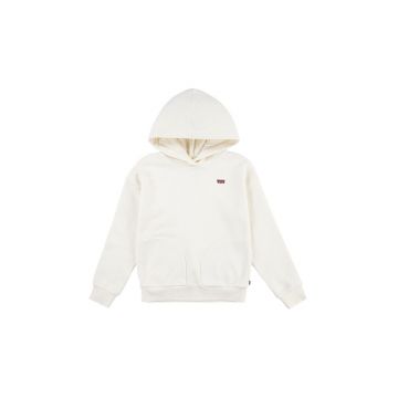 Levi's bluza copii BATWING CHEST HIT HOODIE culoarea alb, cu glugă, neted, 3EL078
