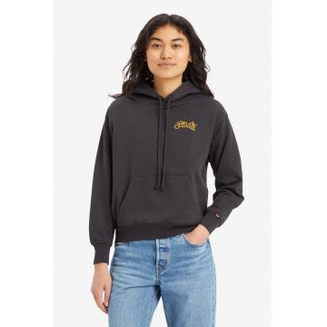 Hanorac relaxed fit de bumbac cu buzunar kangaroo