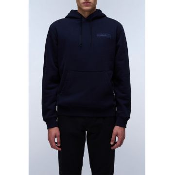 Hanorac relaxed fit cu logo brodat