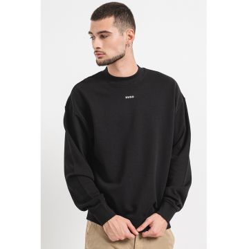 Bluza de trening din bumbac cu decolteu la baza gatului