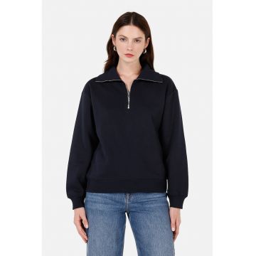 Bluza de trening lejera cu fenta cu fermoar Bluza de trening lejera cu fenta cu fermoar