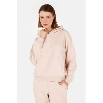 Hanorac din amestec de bumbac cu buzunar kangaroo Hanorac din amestec de bumbac cu buzunar kangaroo