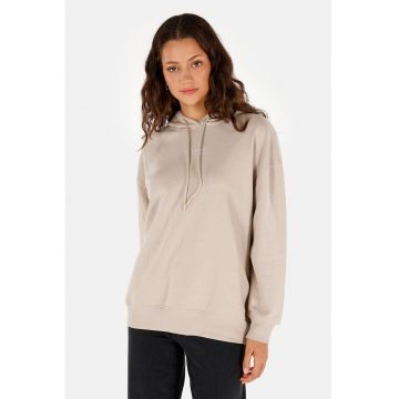 Hanorac din amestec de bumbac cu maneci cazute Hanorac din amestec de bumbac cu maneci cazute