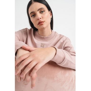 Bluza de trening cu decolteu la baza gatului si maneci cazute