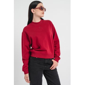 Bluza de trening cu decolteu la baza gatului si maneci cazute Bluza de trening cu decolteu la baza gatului si maneci cazute