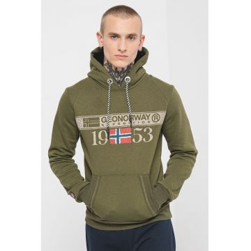 Hanorac din amestec de bumbac cu imprimeu logo Fastlife