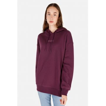 Hanorac din amestec de bumbac cu maneci cazute Hanorac din amestec de bumbac cu maneci cazute