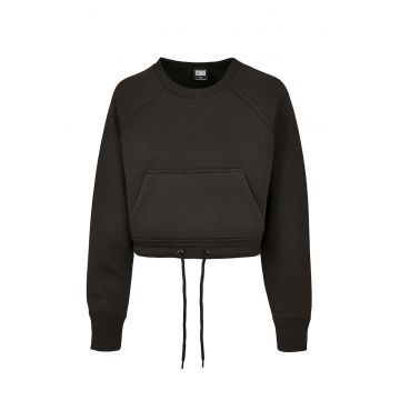 Bluza de trening crop cu maneci raglan
