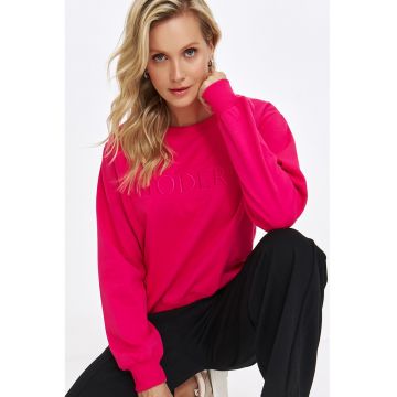 Bluza de trening cu text brodat