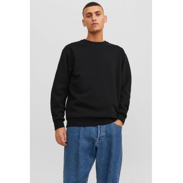 Bluza de trening cu decolteu la baza gatului si model uni